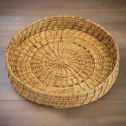 Round Rattan Trays