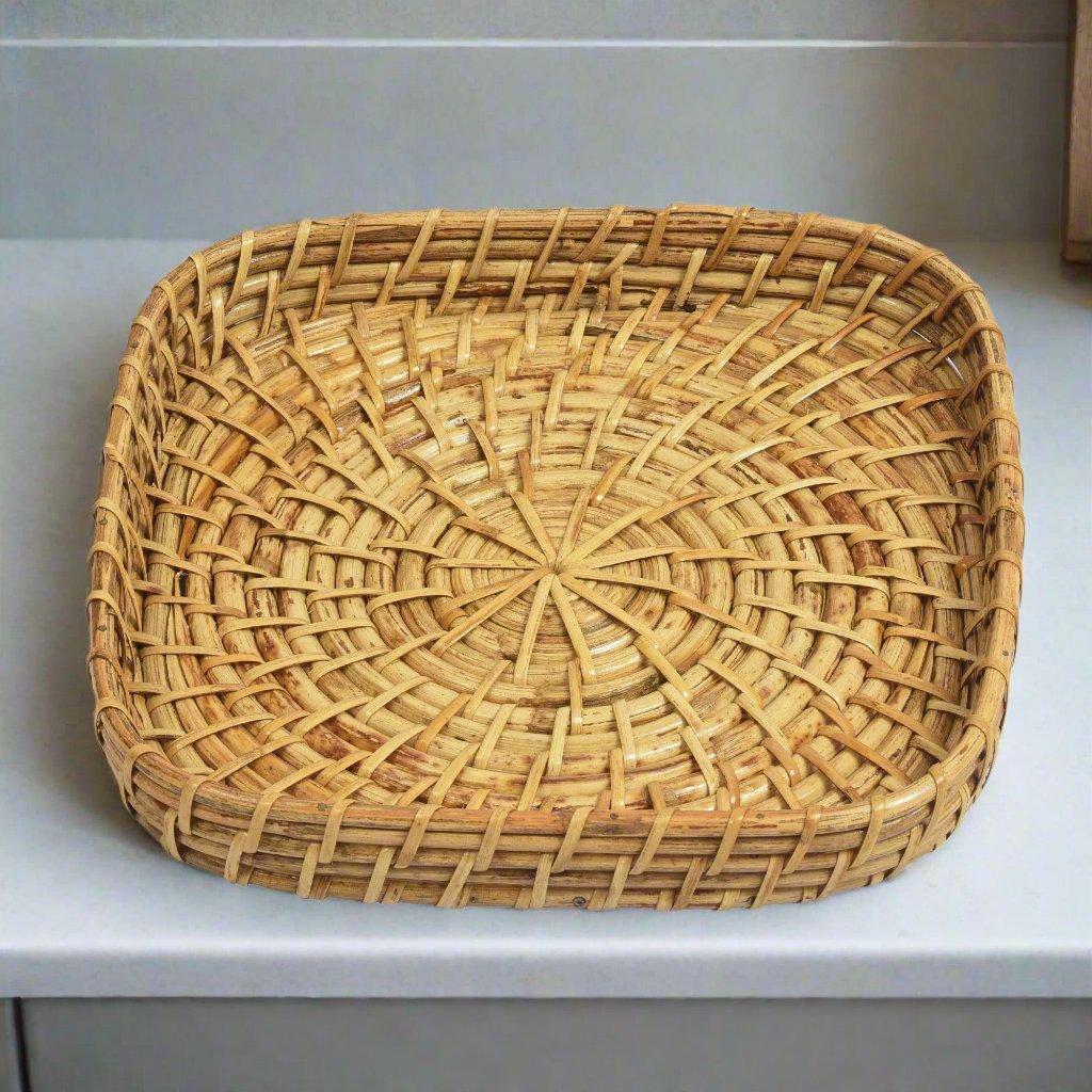 Square Rattan Trays