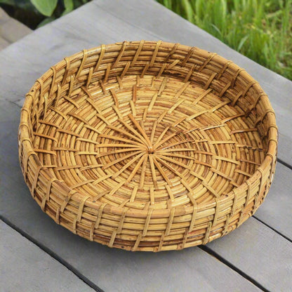 Round Rattan Trays